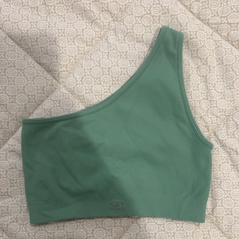 SET Active Mint Ribbed Sports Bra